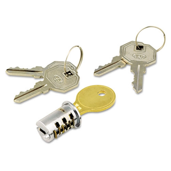Picture of Lock Core Set For Alera Metal File Pedestals, Chrome