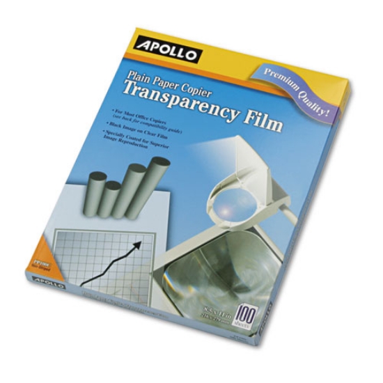 Picture of Plain Paper Transparency Film, 8.5 X 11, Black On Clear, 100/box