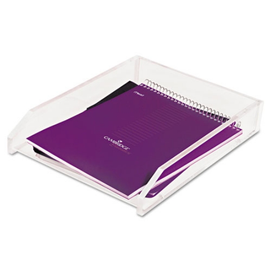 Picture of Clear Acrylic Letter Tray, 1 Section, Letter Size Files, 10.5" X 13.75" X 2.5", Clear