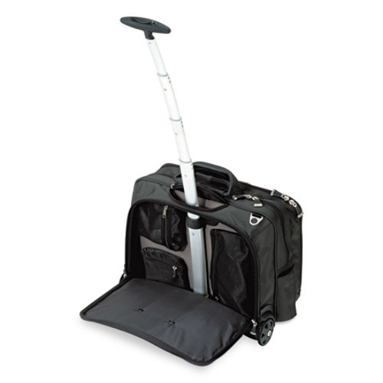 Picture of Contour Rolling Laptop Case, Fits Devices Up to 17", Ballistic Nylon, 17.5 x 9.5 x 13, Black