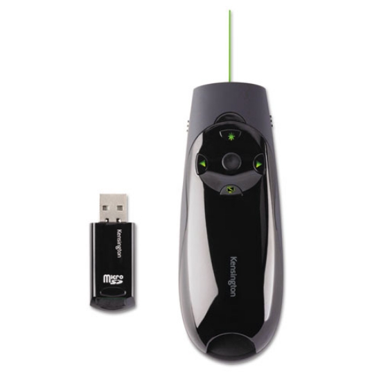 Picture of Presenter Expert Wireless Cursor Control With Green Laser, Class 2, 150 Ft Range, Black
