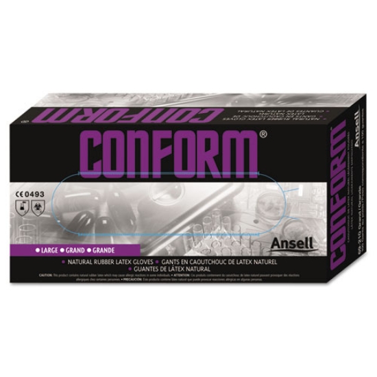Picture of Conform Natural Rubber Latex Gloves, 5 Mil, X-Large, 100/box