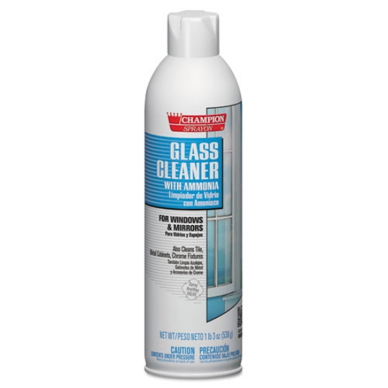 Picture of Champion Sprayon Glass Cleaner With Ammonia, 19 Oz Aerosol Spray, 12/carton