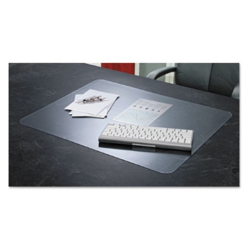 Picture of KrystalView Desk Pad with Antimicrobial Protection, Matte Finish, 22 x 17,  Clear