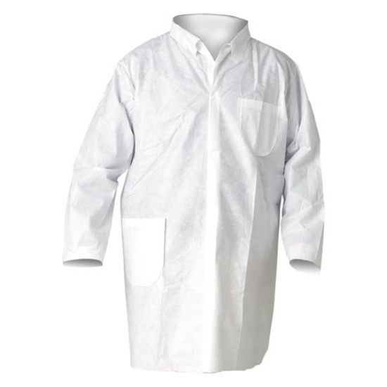 Picture of A20 Breathable Particle Protection Lab Coats, Snap Closure/open Wrists/pockets, X-Large, White, 25/carton