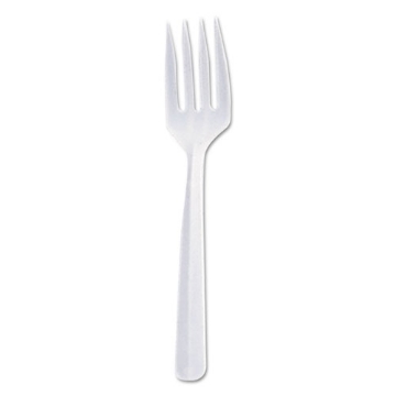 Picture of Bonus Polypropylene Cutlery, 5", Fork, White, 1000/carton