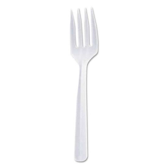 Picture of Bonus Polypropylene Cutlery, 5", Fork, White, 1000/carton