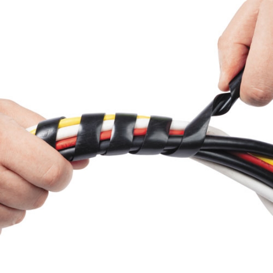 Picture of Cable Tidy Wrap, 0.25" to 2" Diameter x 98" Long, Black