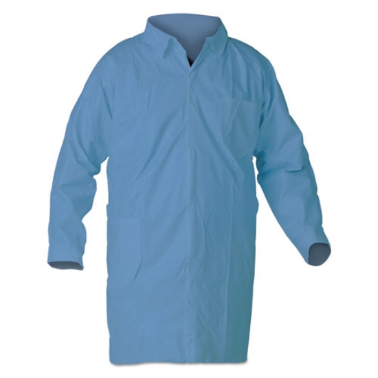 Picture of A65 Flame Resistant Lab Coats, X-Large, Blue, 25/carton