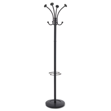 Picture of Viena Coat Stand, Eight Knobs, Steel, 16w X 16d X 70.5h, Black