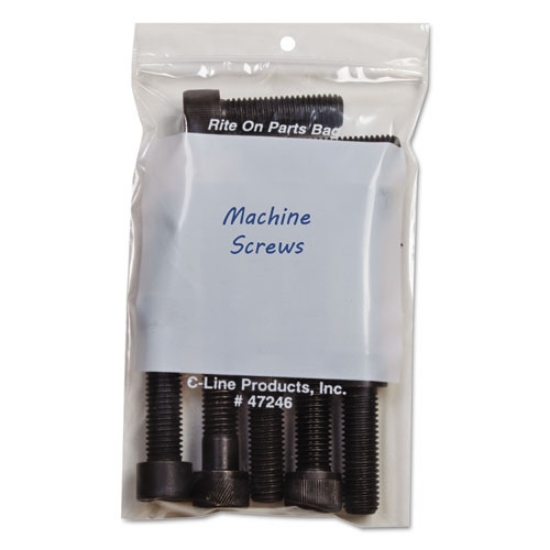Picture of Write-On Poly Bags, 2 Mil, 4" X 6", Clear, 1,000/carton