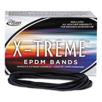 Picture of X-Treme Rubber Bands, Size 117b, 0.08" Gauge, Black, 1 Lb Box, 200/box