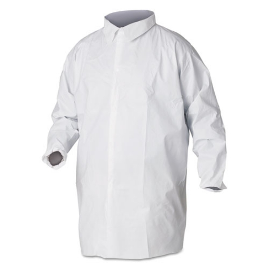 Picture of A40 Liquid And Particle Protection Lab Coats, X-Large, White, 30/carton
