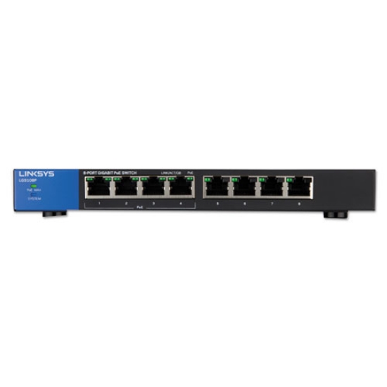Picture of Business Desktop Gigabit Poe+ Switch, 8 Ports