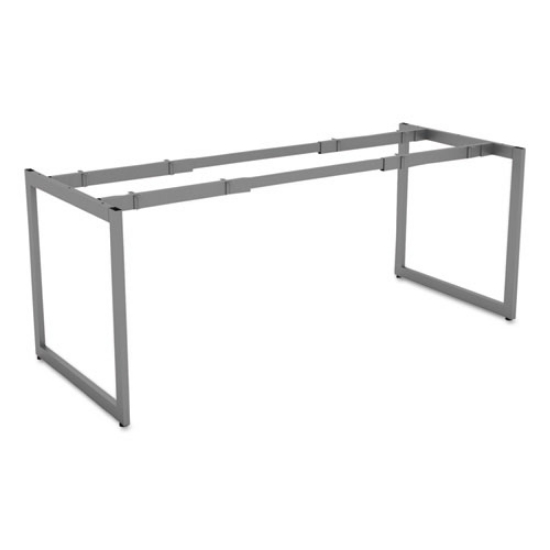 Picture of Alera Open Office Desk Series Adjustable O-Leg Desk Base, 47.25 to 70.78w x 29.5d x 28.5h, Silver