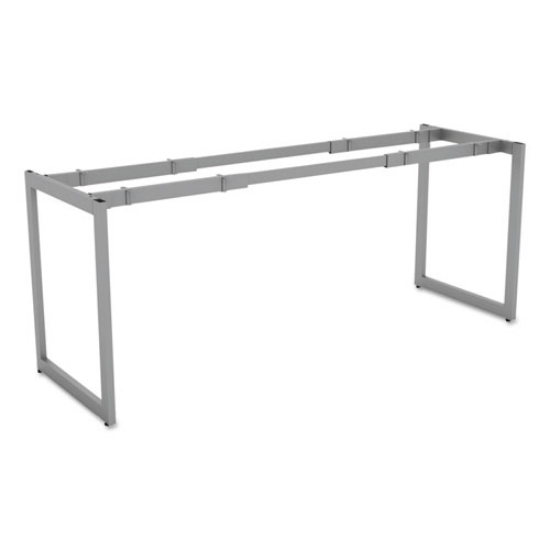 Picture of Alera Open Office Desk Series Adjustable O-Leg Desk Base, 47.25 to 70.78w x 23.63d x 28.5h, Silver