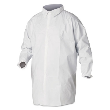 Picture of A40 Liquid And Particle Protection Lab Coats, 2x-Large, White, 30/carton