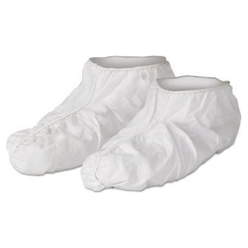 Picture of A40 Liquid/Particle Protection Shoe Covers, One Size Fits All, White, 300/Carton