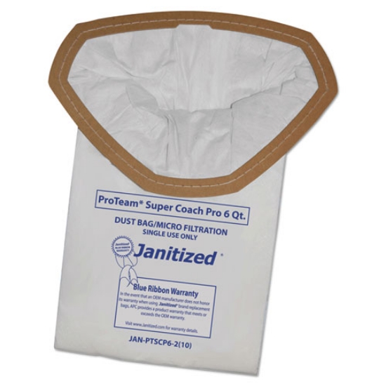 Picture of Vacuum Filter Bags Designed to Fit ProTeam Super Coach Pro 6/GoFree Pro, 100/Carton