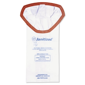 Picture of vacuum filter bags designed to fit proteam super coach pro 10, 100/carton