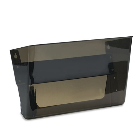 Picture of Magnetic DocuPocket Wall File, Letter Size, 13" x 4" x 7", Smoke