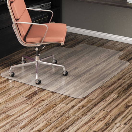 Picture of All Day Use Non-Studded Chair Mat For Hard Floors, 36 X 48, Lipped, Clear