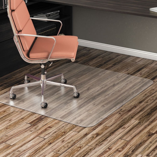 Picture of All Day Use Non-Studded Chair Mat For Hard Floors, 46 X 60, Rectangular, Clear