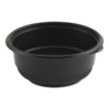 Picture of MicroRaves Incredi-Bowl Base, 20 oz, 5.75" Diameter x 2.43"h, Black, Plastic, 250/Carton