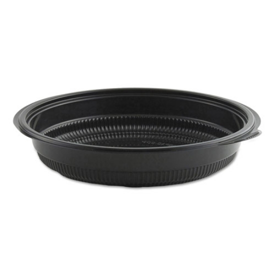 Picture of MicroRaves Incredi-Bowl Base, 24 oz, 8.5" Diameter x 1.51"h, Black, Plastic, 150/Carton