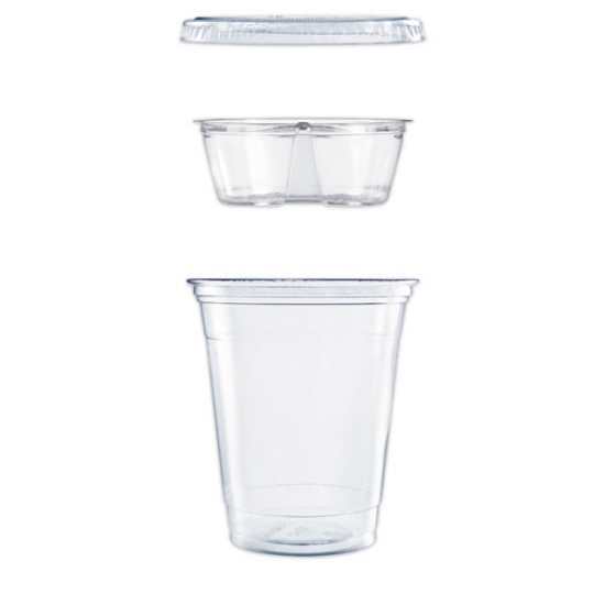 Picture of Clear PET Grab n Go Kit Combo with Insert, 12 oz, Clear, 500/Carton