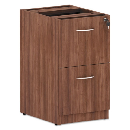 Picture of Alera Valencia Series Full Pedestal File, Left/right, 2 Legal/letter-Size File Drawers, Modern Walnut, 15.63" X 20.5" X 28.5"