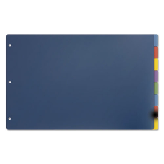 Picture of Tabloid-Size Poly Index Divider, 8-Tab, 11 X 17, Assorted, 1 Set