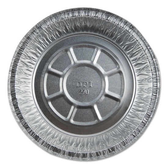 Picture of Aluminum Round Containers, 20 Gauge, 24 Oz, 7" Diameter X 1.75"h, Silver, 500/carton