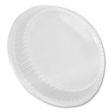 Picture of Dome Lids for 8" Round Containers, 8" Diameter x 1.56"h, Clear, Plastic, 500/Carton