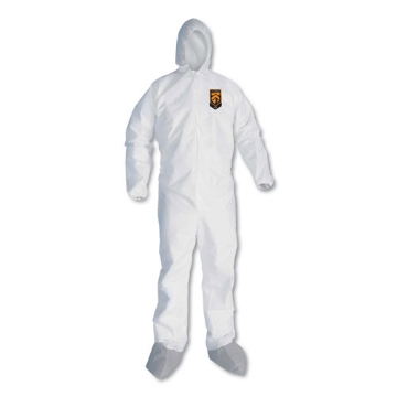 Picture of A30 Breathable Splash and Particle Protection Coveralls, X-Large, White, 25/Carton