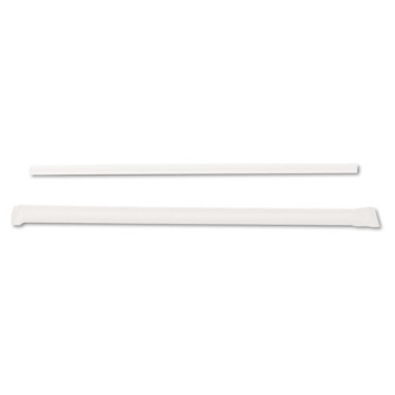 Picture of Jumbo Straws, 7.75", Plastic, Translucent, 500/box, 4 Boxes/carton