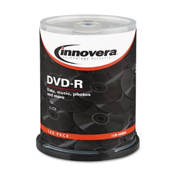 Picture of Dvd-R Recordable Discs, 4.7 Gb, 16x, Spindle, Silver, 100/pack