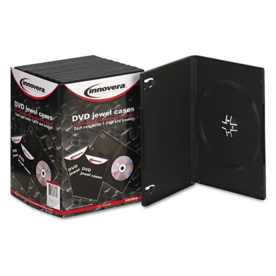 Picture of Standard Dvd Case, Black, 10/pack