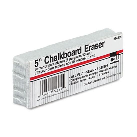 Picture of 5-Inch Chalkboard Eraser, 5" X 2" X 1"