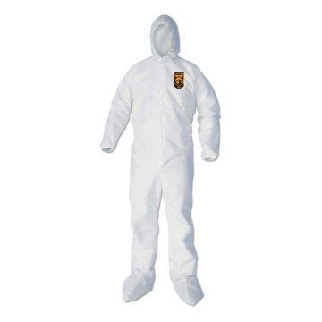 Picture of A40 Elastic-Cuff, Ankle, Hood And Boot Coveralls, X-Large, White, 25/carton