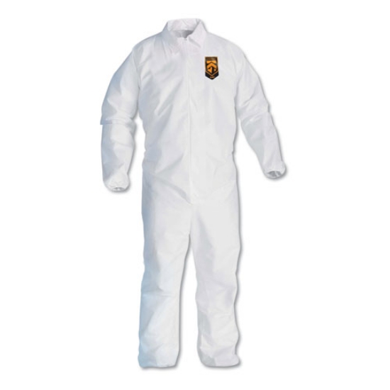 Picture of A40 Elastic-Cuff And Ankles Coveralls, 4x-Large, White, 25/carton