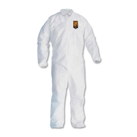 Picture of A30 Elastic-Back and Cuff Coveralls, 2X-Large, White, 25/Carton