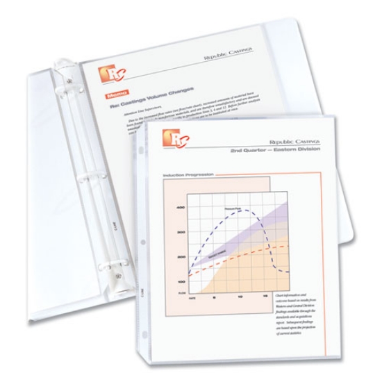 Picture of Standard Weight Polypropylene Sheet Protectors, Clear, 2", 11 x 8.5, 50/Box