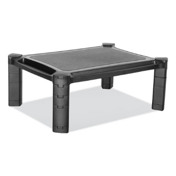 Picture of Large Monitor Stand With Cable Management, 12.99" X 17.1" X 6.6", Black, Supports 22 Lbs