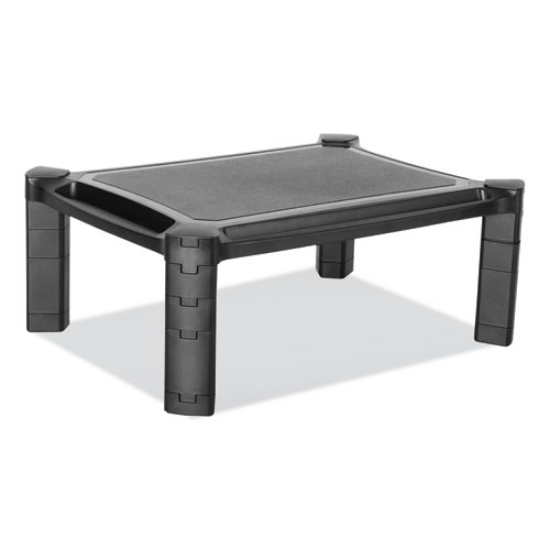 Picture of Large Monitor Stand With Cable Management, 12.99" X 17.1" X 6.6", Black, Supports 22 Lbs