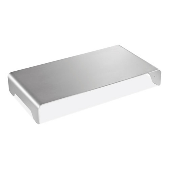 Picture of Slim Aluminum Monitor Riser, 15.75" X 8.25" X 2.5", Silver, Supports 22 Lbs