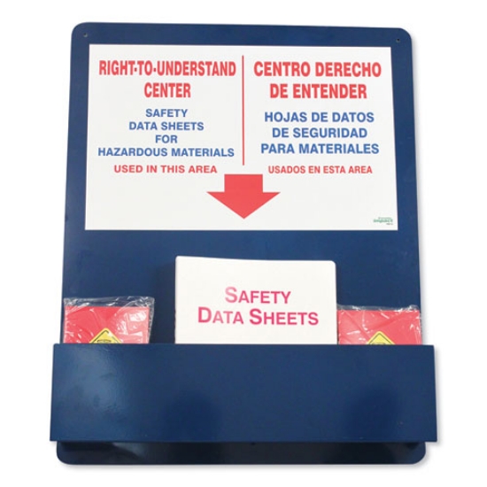 Picture of Bilingual "right-To-Understand" Sds Center, 25w X 5.2d X 30h, Blue/white/red