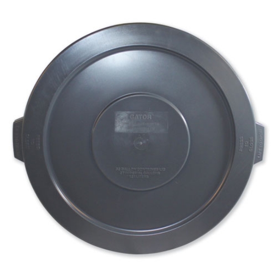 Picture of Advanced Gator Lids, For 32 Gal Gator Containers, Flat-Top, 22" Diameter, Gray
