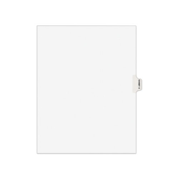 Picture of avery-style preprinted legal side tab divider, 26-tab, exhibit e, 11 x 8.5, white, 25/pack, (1375)