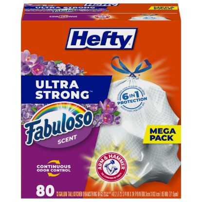 Picture of Hefty 00E88390 KITCHEN BAG ULT FAB 80PK (PK-3-EA)
